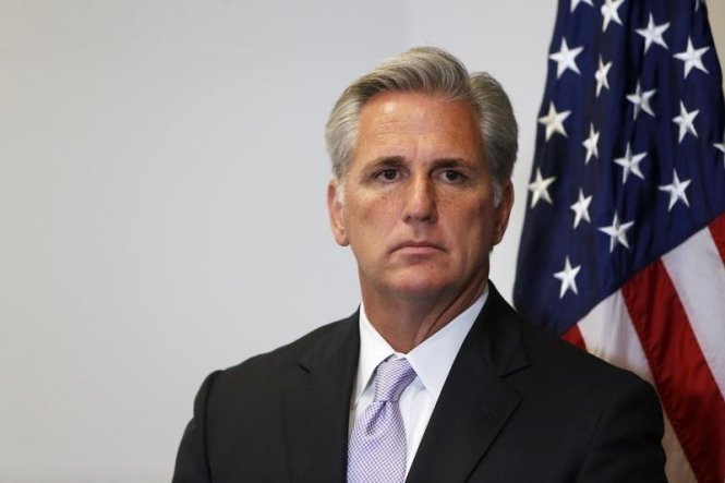 Lãnh đạo phe đa số tại Hạ viện Kevin McCarthy - Ảnh: Reuters
