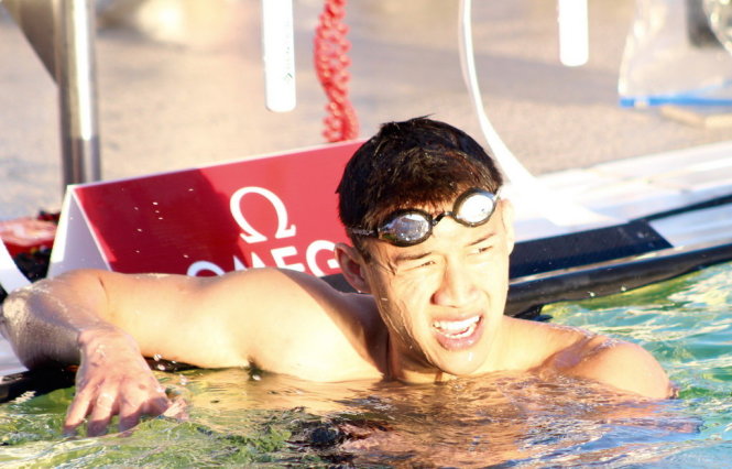 Kình ngư Lê Nguyễn Paul. Ảnh: Swimming World Magazine