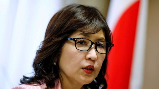 Bà Tomomi Inada, Bộ trưởng quốc phòng Nhật Bản - Ảnh: Reuters