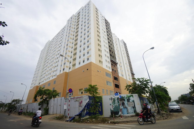 Một dự án nhà ở xã hội ở TP.HCM. Ảnh QUANG ĐỊNH