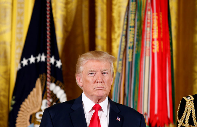 Tổng thống Mỹ Donald Trump đang thể hiện sự bất lực trước Quốc hội Mỹ trong các vấn đề liên quan tới Nga - Ảnh: Reuters