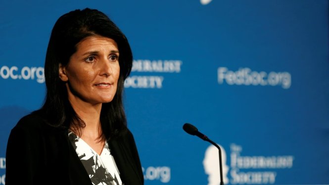 Bà Nikki Haley - Ảnh: Reuters