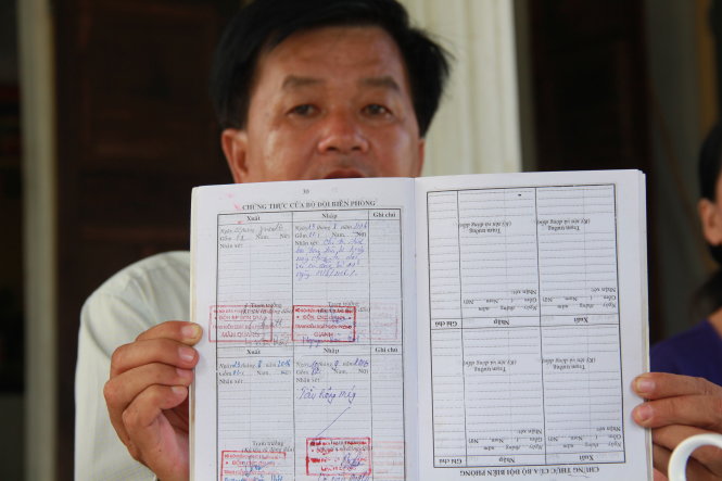 Hàng loạt vụ hư hỏng được biên phòng các địa phương xác nhận khi ông Bùi Tín đưa tàu vào sửa chữa - Ảnh: TRẦN MAI