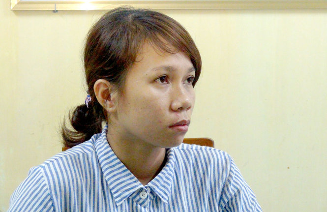 Đối tượng Thùy cầm đầu đường dây lừa đảo, làm giả giấy từ quy mô lớn - Ảnh: TRẦN MAI