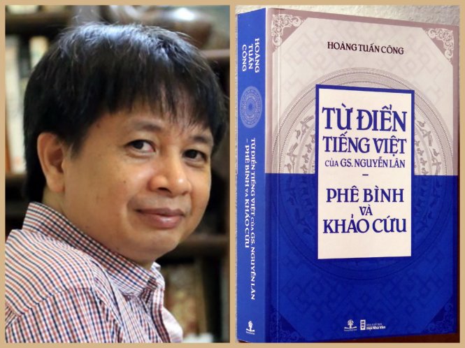 Ông Hoàng Tuấn Công và cuốn sách do Phương Nam Book và NXB Hội Nhà Văn ấn hành - Ảnh: L.ĐIỀN