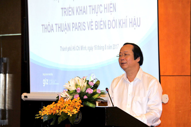 Thứ trưởng Võ Tuấn Nhân phát biểu khai mạc - Ảnh: NGUYỄN TRIỀU