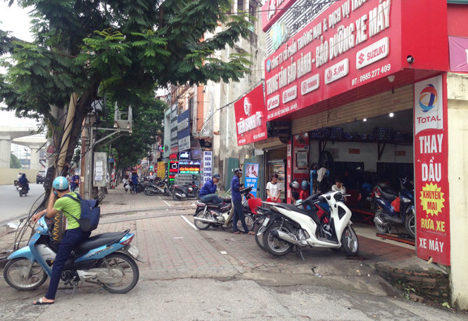 Hiện trường nơi xảy ra vụ nổ súng bắn người - Ảnh: DANH TRỌNG