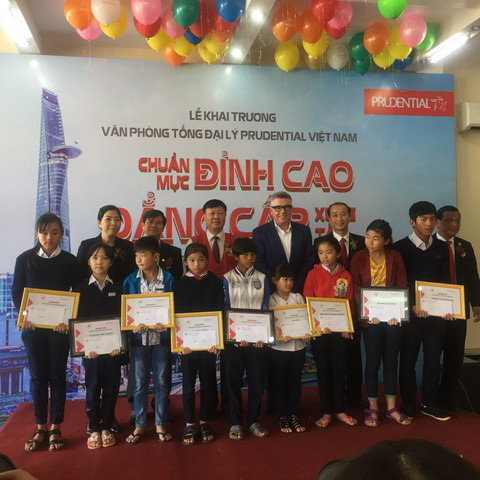 Lễ khai trương văn phòng Tổng Đại lý Prudential VN. Ảnh: Bảo Thy