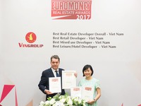 Vingroup được tạp chí Euromoney trao giải thưởng bất động sản danh giá