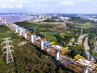 Cận cảnh hình hài cao tốc Bến Lức - Long Thành