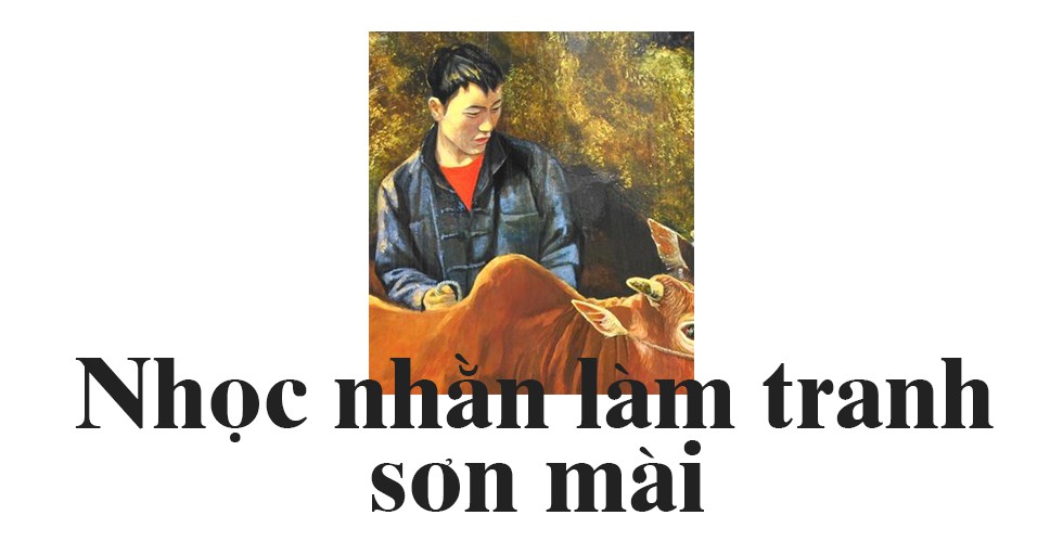 Tranh sơn mài - Không phải ai cũng dám dấn thân - Ảnh 1.