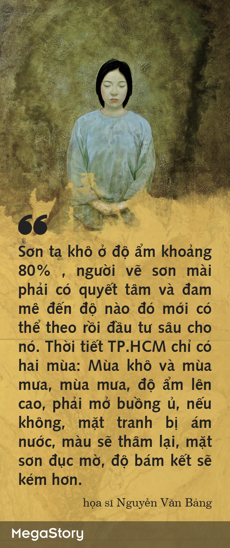 Tranh sơn mài - Không phải ai cũng dám dấn thân - Ảnh 5.