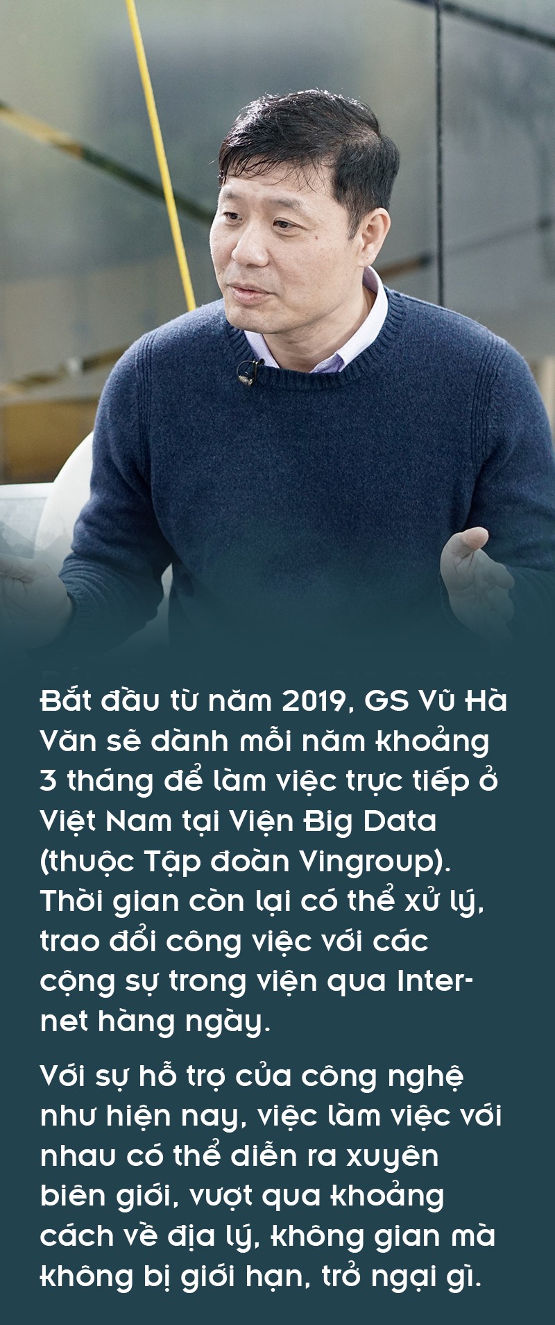 Giáo sư Vũ Hà Văn: Từ toán học đến nghiên cứu giải mã gen người Việt - Ảnh 1.