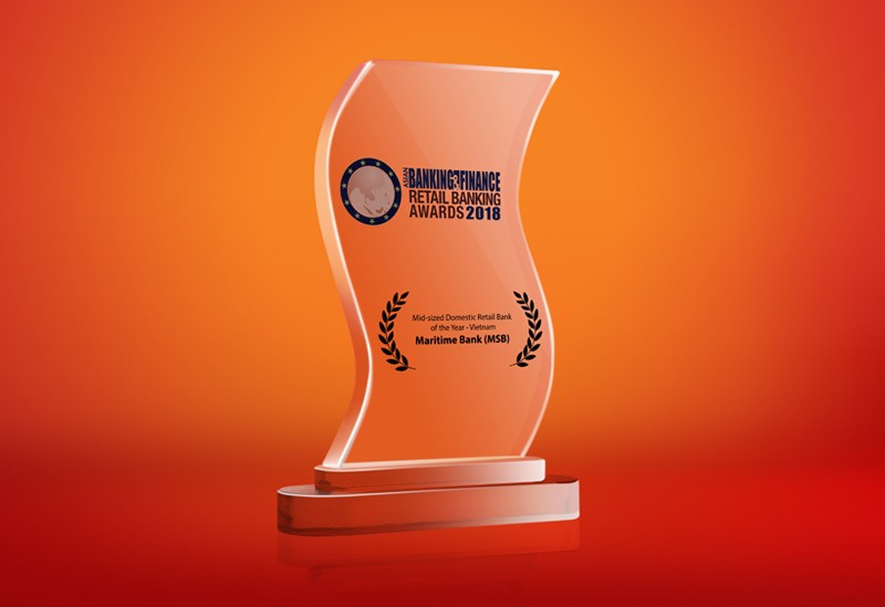 Maritime Bank được bình chọn ngân hàng bán lẻ tốt nhất Việt Nam 2018 - Ảnh 1. Maritime Bank được bình chọn ngân hàng bán lẻ tốt nhất Việt Nam 2018 - Ảnh 1.