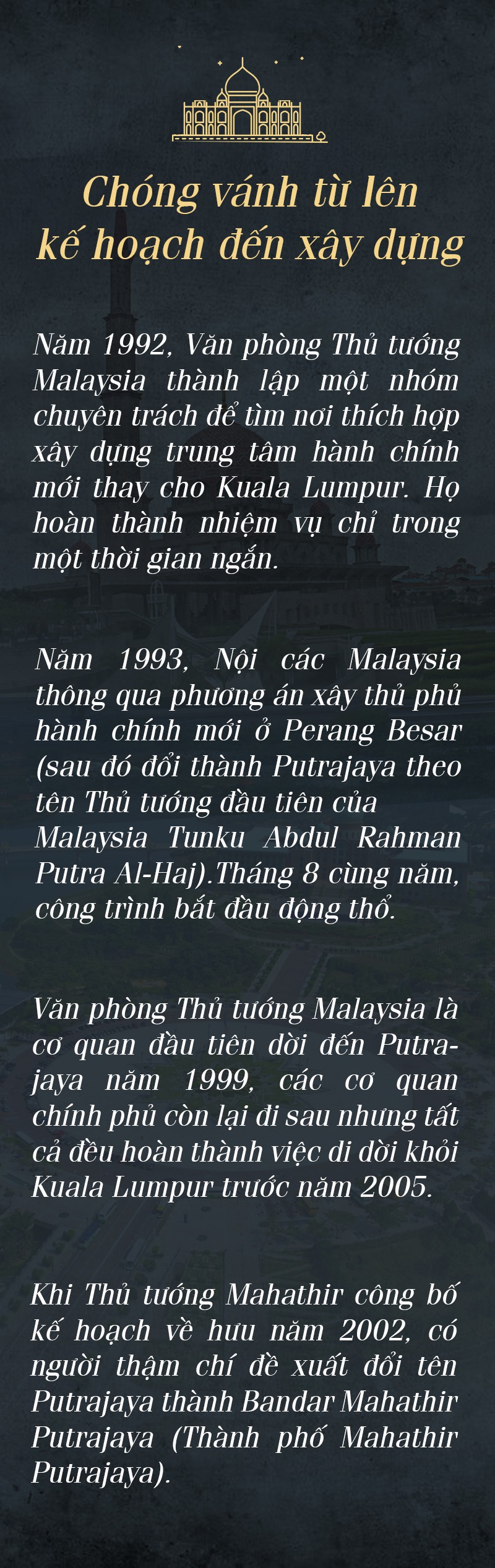 Khu đô thị mới Putrajaya - dấu ấn của Thủ tướng Mahathir - Ảnh 5.