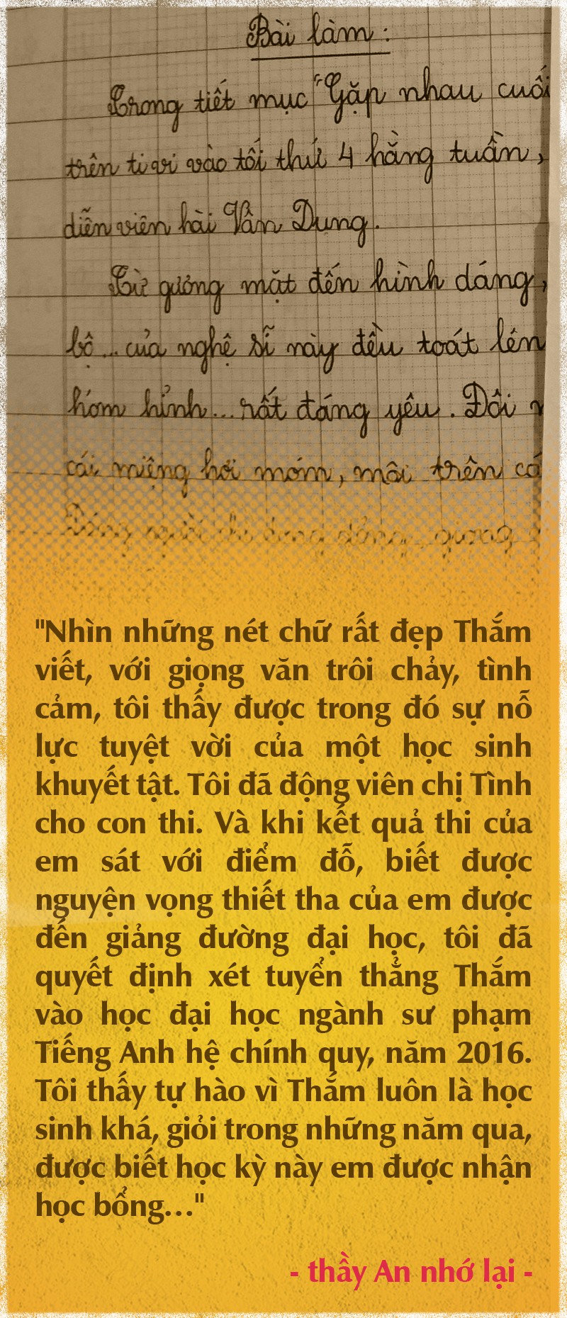 Nghị lực phi thường của Thắm không tay - Ảnh 5.