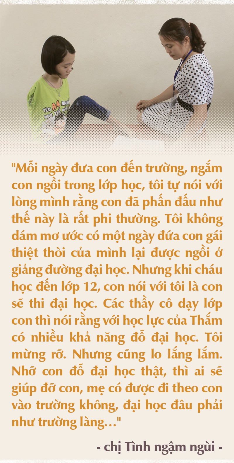 Nghị lực phi thường của Thắm không tay - Ảnh 4.
