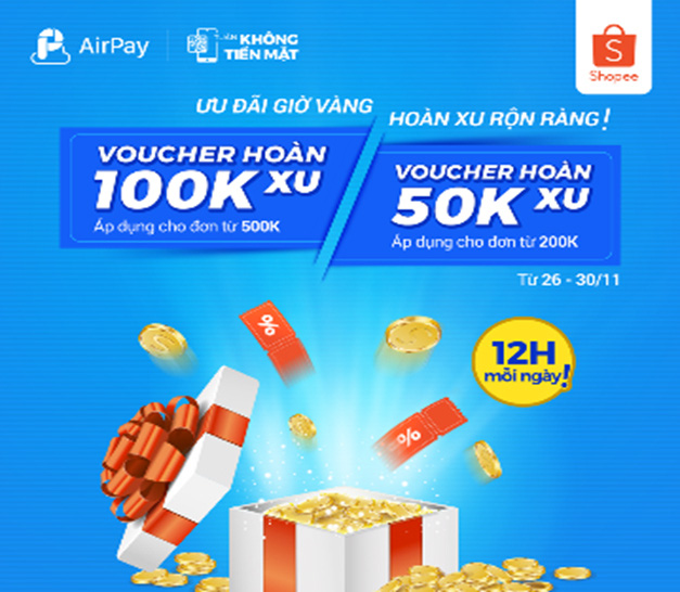Thanh toán AirPay trên Shopee, hoàn xu khủng tại Tuần không tiền mặt 26-30/11 - Ảnh 3.
