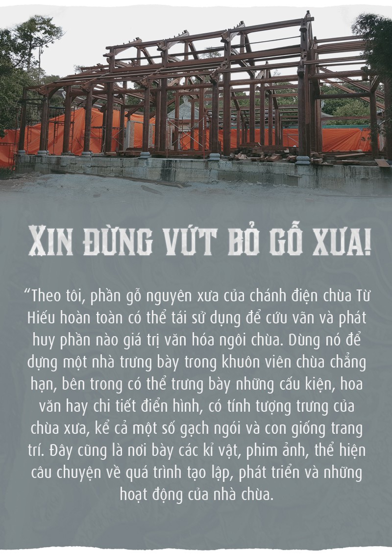 Thay mới chánh điện chùa cổ Từ Hiếu: Bỏ cổ thay mới? - Ảnh 12.