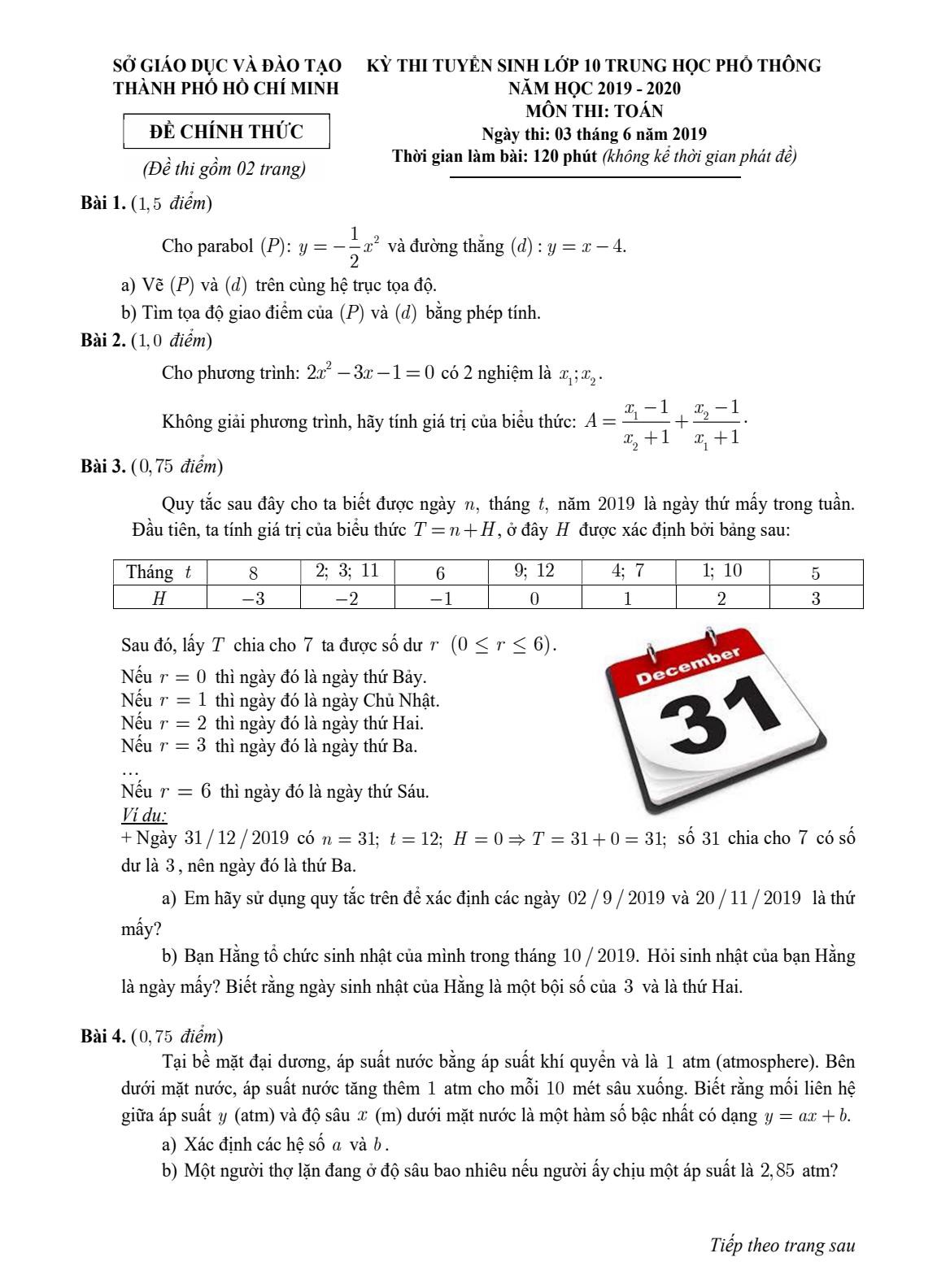 TP.HCM công bố đáp án các môn thi tuyển sinh lớp 10 - Ảnh 4. TP.HCM công bố đáp án các môn thi tuyển sinh lớp 10 - Ảnh 4.