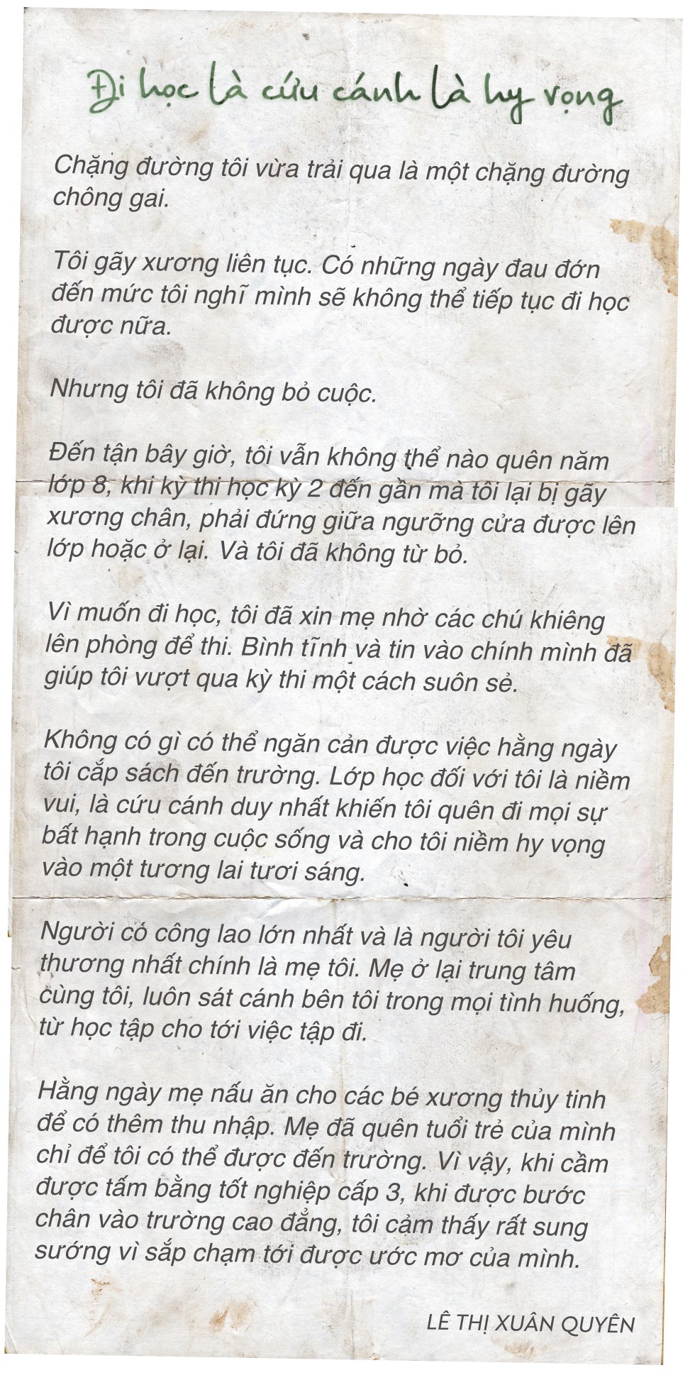 Xương thủy tinh và hành trình giấc mơ làm bác sĩ - Ảnh 12.