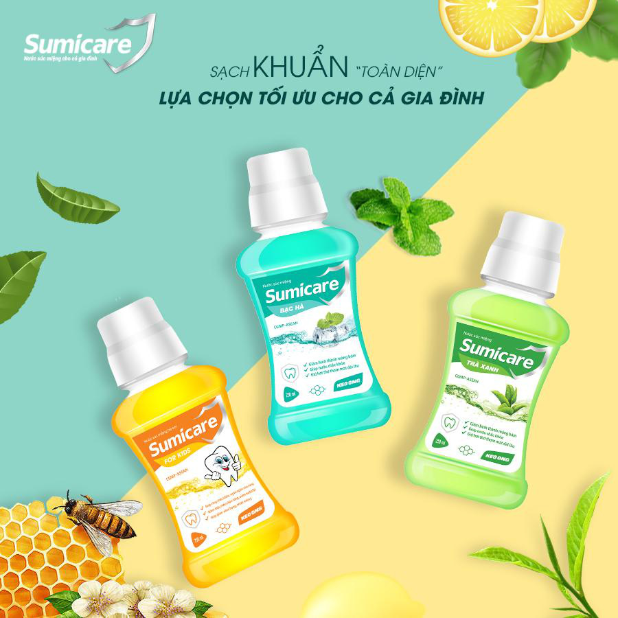 Sumicare - Nước súc miệng giúp diệt khuẩn cho cả gia đình - Ảnh 2. Sumicare - Nước súc miệng giúp diệt khuẩn cho cả gia đình - Ảnh 2.