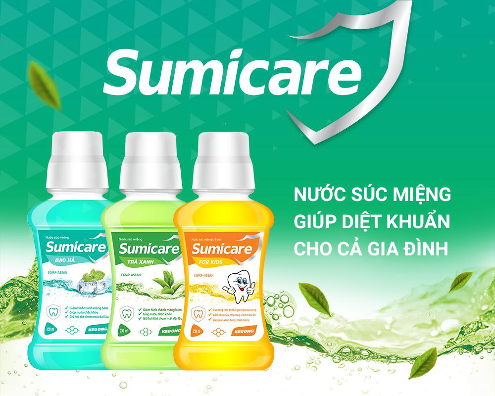 Sumicare - Nước súc miệng giúp diệt khuẩn cho cả gia đình - Ảnh 3. Sumicare - Nước súc miệng giúp diệt khuẩn cho cả gia đình - Ảnh 3.
