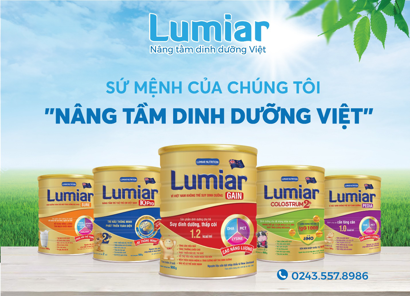Lumiar Gain - giúp con tăng cân, tăng chiều cao - Ảnh 1.