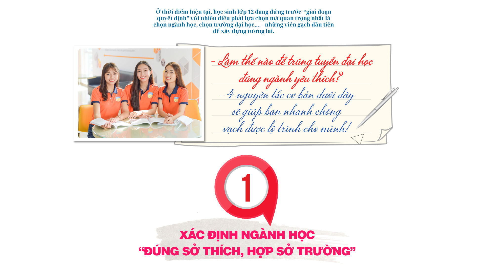 4 nguyên tắc vàng để trúng tuyển đại học đúng ngành yêu thích - Ảnh 1.