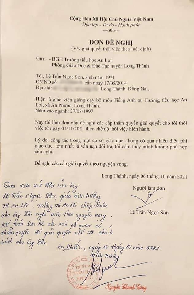 Sẽ rà soát phản ánh của giáo viên viết đơn xin nghỉ việc vì vấn nạn dối trá - Ảnh 2. Sẽ rà soát phản ánh của giáo viên viết đơn xin nghỉ việc vì vấn nạn dối trá - Ảnh 2.