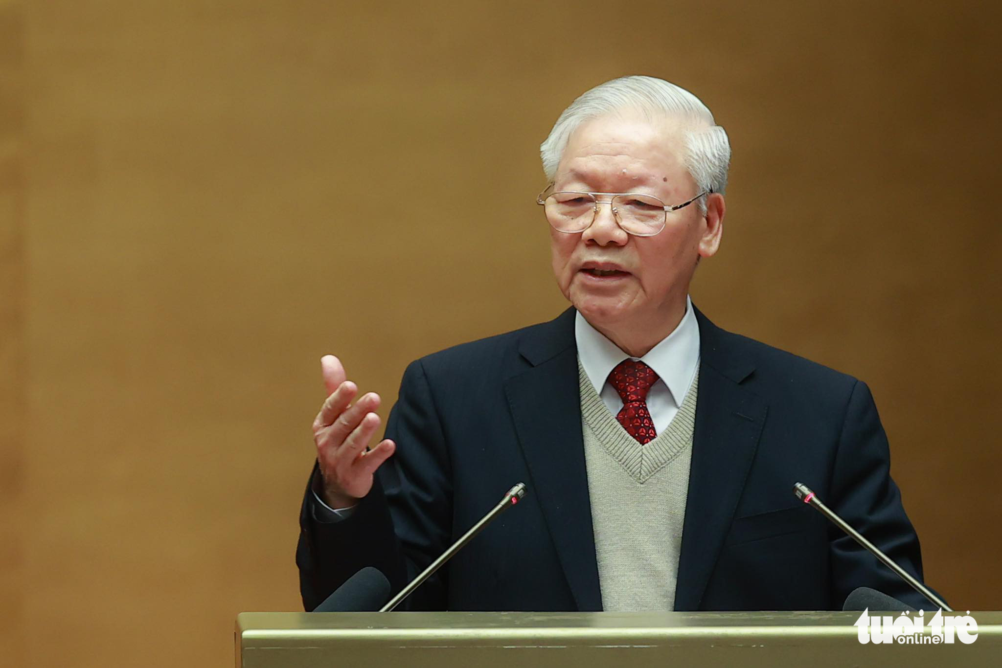 Tổng bí thư Nguyễn Phú Trọng: Văn hóa còn là dân tộc còn - Ảnh 1. Tổng bí thư Nguyễn Phú Trọng: Văn hóa còn là dân tộc còn - Ảnh 1.