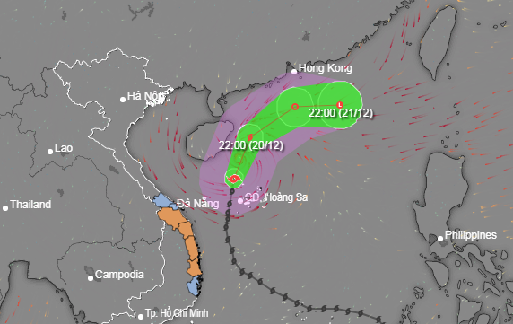Vì sao bão số 9 đi vòng ra biển mà không đổ bộ vào đất liền? - Ảnh 1. Vì sao bão số 9 đi vòng ra biển mà không đổ bộ vào đất liền? - Ảnh 1.