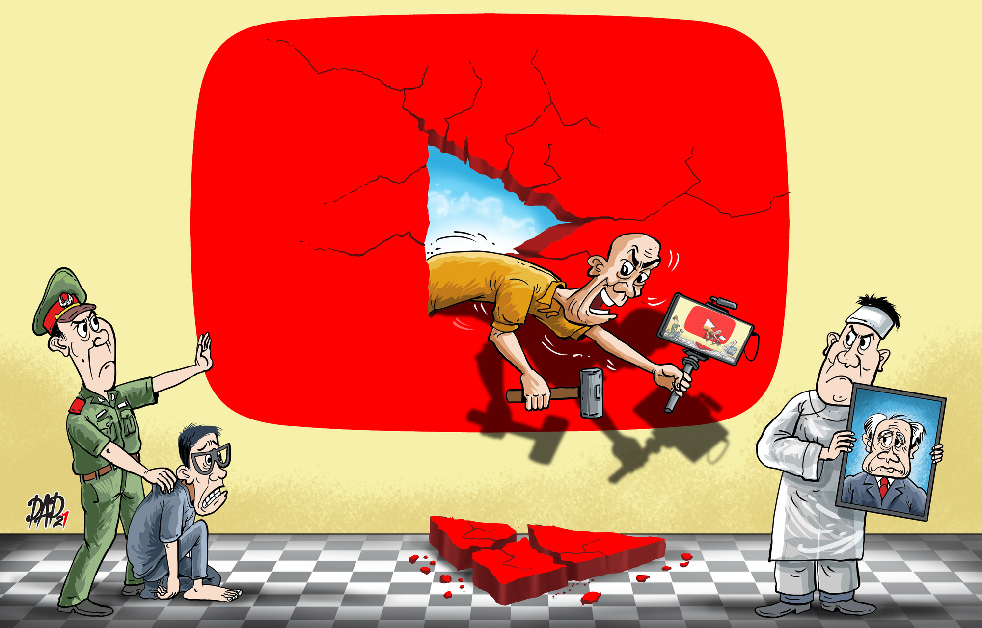 YouTuber giám sát CSGT làm nhiệm vụ, hiểu thế nào cho đúng? - Ảnh 1. YouTuber giám sát CSGT làm nhiệm vụ, hiểu thế nào cho đúng? - Ảnh 1.