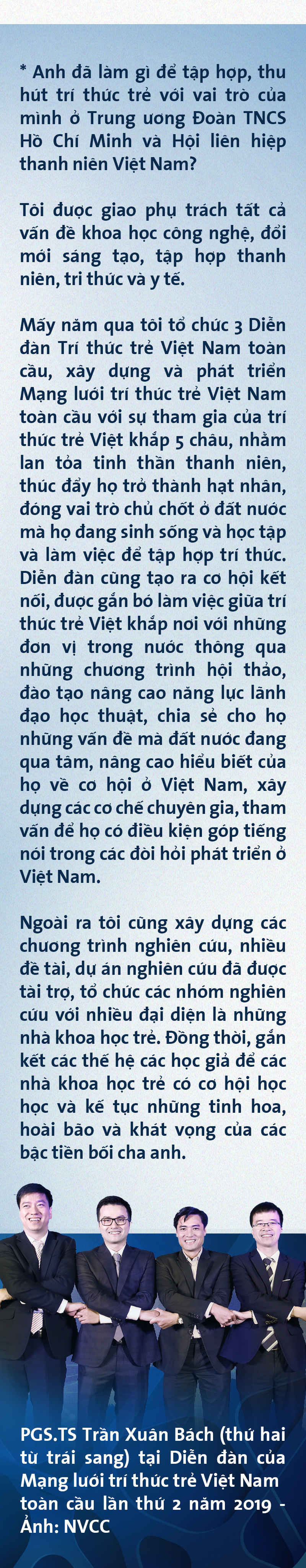PGS Trần Xuân Bách: Làm khoa học như leo lên đỉnh núi mù sương - Ảnh 11.