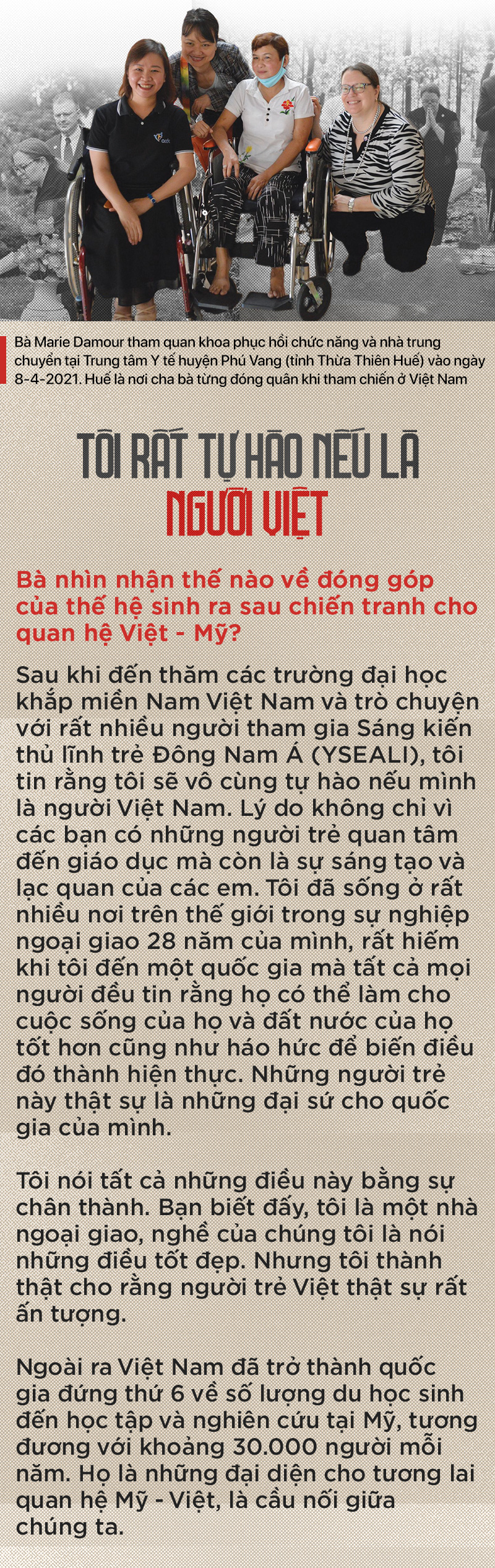 Tổng lãnh sự Mỹ Marie Damour: Nếu tôi sinh ra ở Việt Nam, cha tôi có thể là liệt sĩ - Ảnh 8.