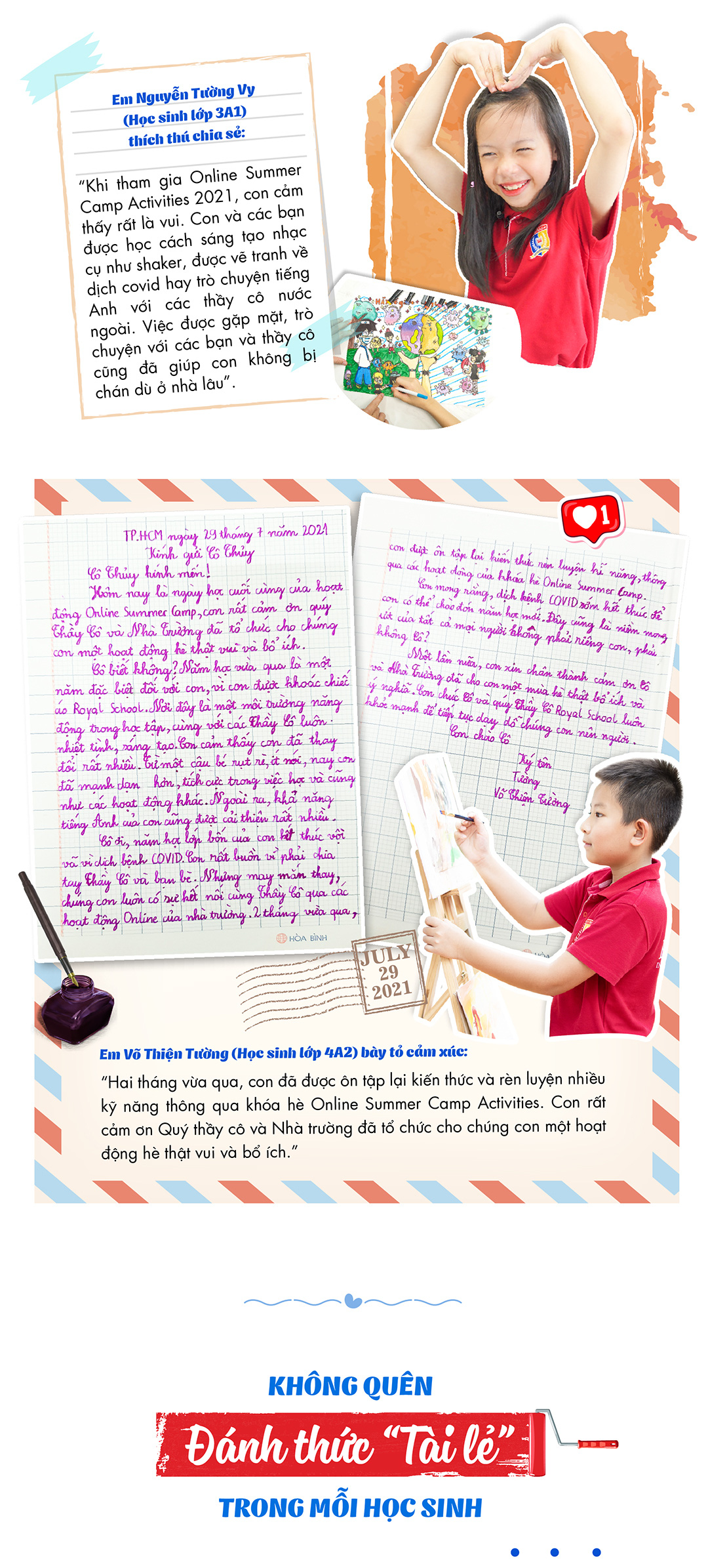 Nhìn lại mùa hè trực tuyến đầy màu sắc tại Royal School - Ảnh 3.