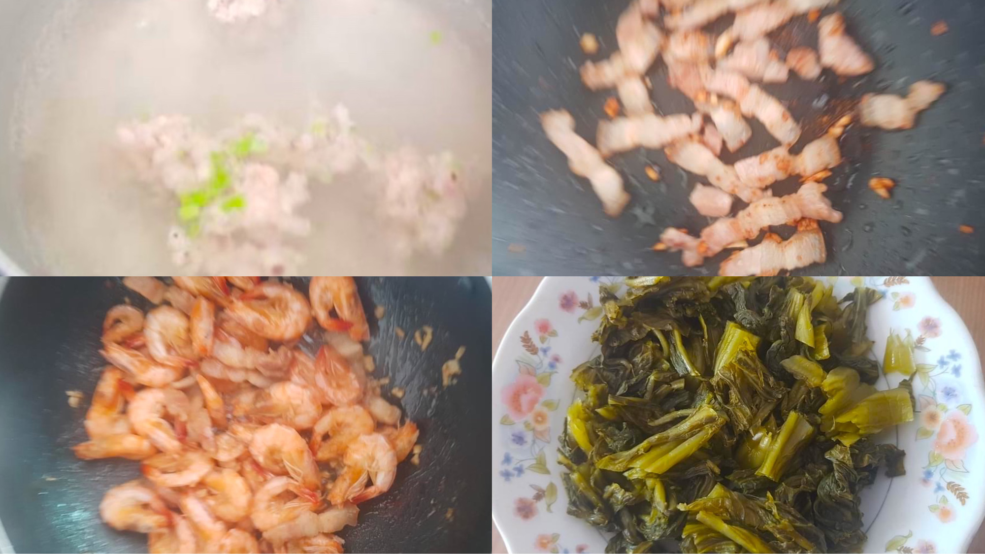 Tép rang thịt ba rọi và canh thịt bằm dưa cải, ăn xong rồi nhớ các con - Ảnh 3.