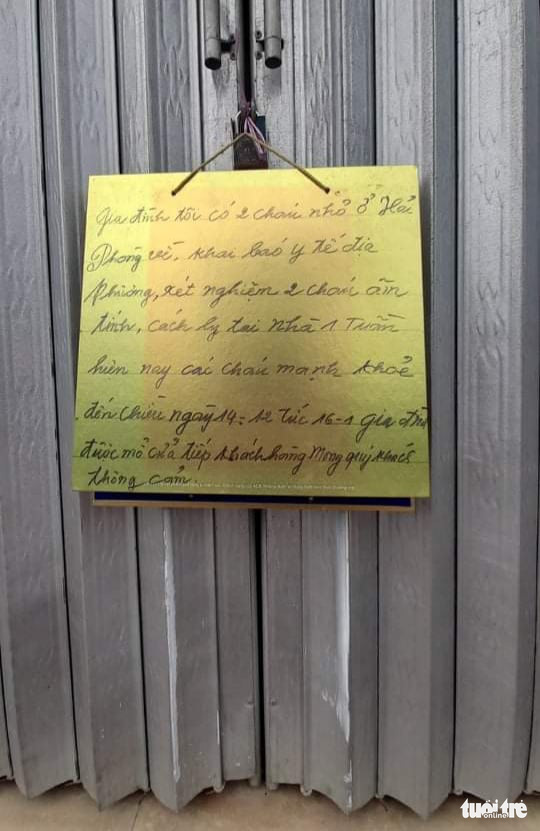 Cả nhà 4 người bị ‘nhốt’ suốt 7 ngày vì có người thân trở về từ vùng đỏ Hải Phòng - Ảnh 2. Cả nhà 4 người bị ‘nhốt’ suốt 7 ngày vì có người thân trở về từ vùng đỏ Hải Phòng - Ảnh 2.