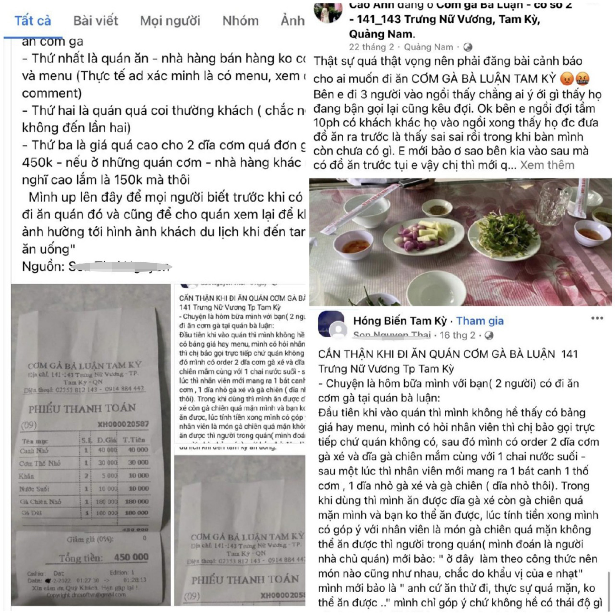 Dân mạng than phiền cơm gà Bà Luận giá ‘chát’, chủ quán nói gì? - Ảnh 1.