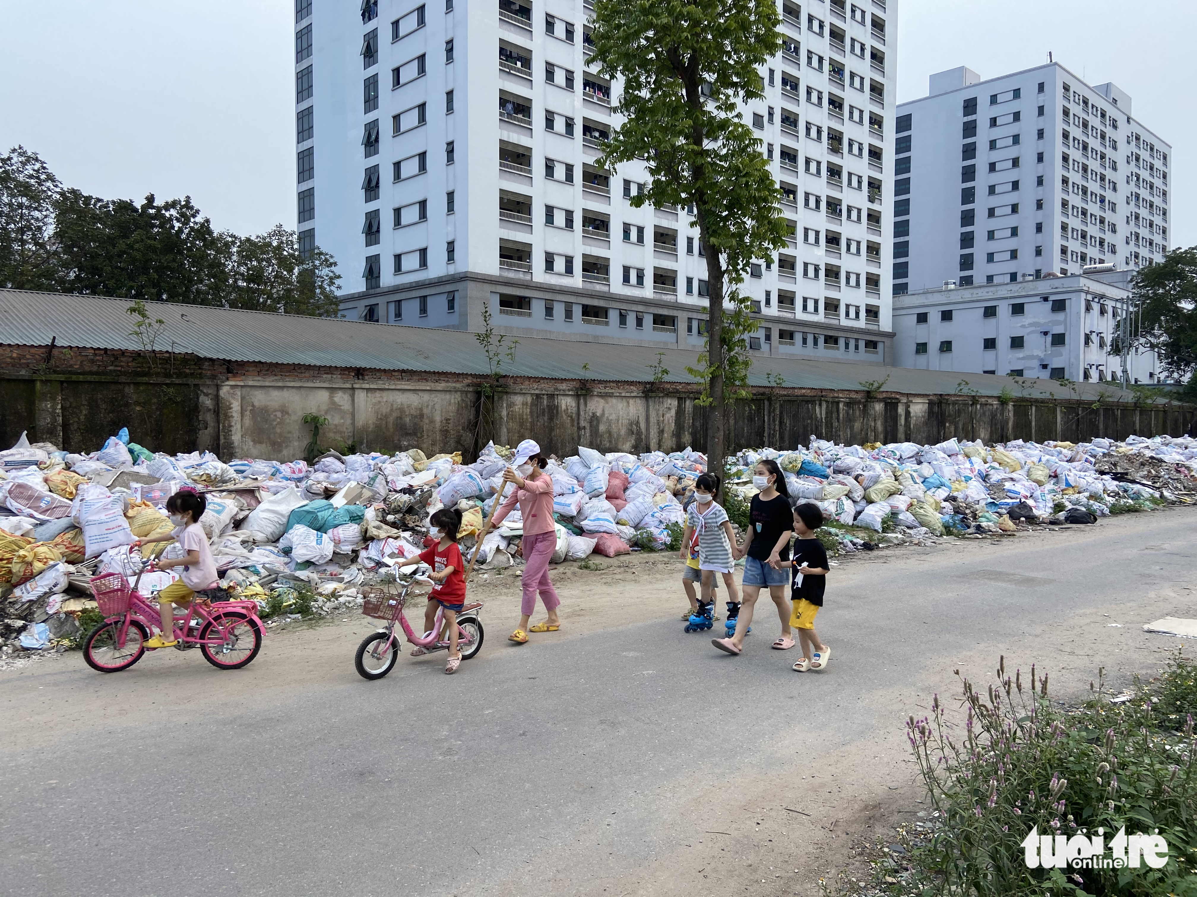 Hà Đông thu dọn cả rừng rác thải tự phát quanh khu dân cư - Ảnh 3. Hà Đông thu dọn cả rừng rác thải tự phát quanh khu dân cư - Ảnh 3.