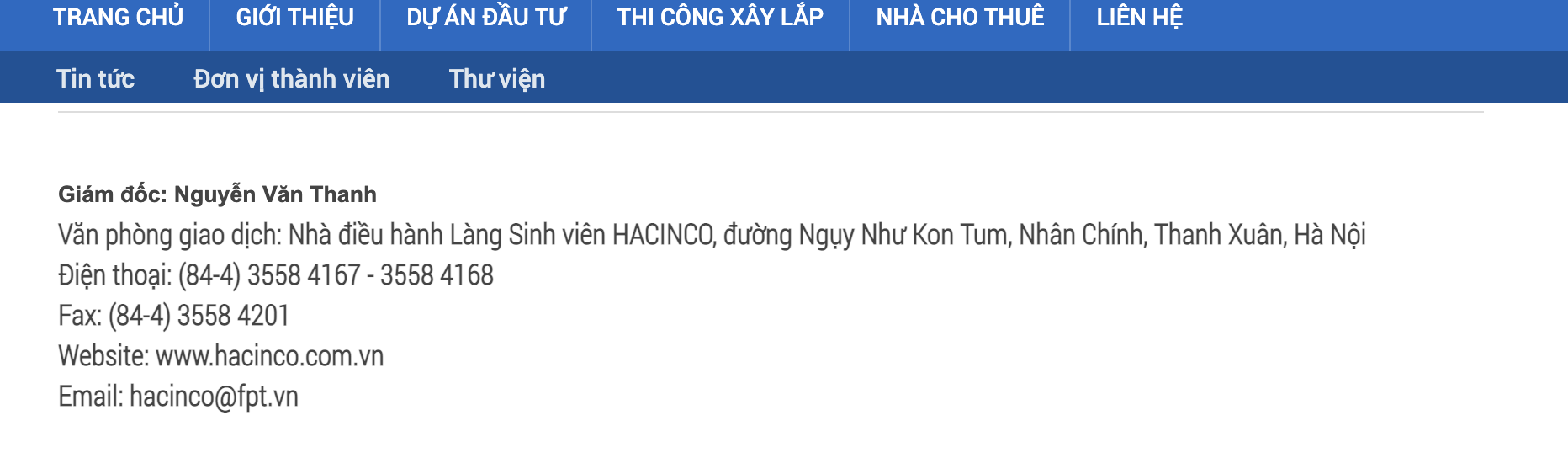 Ông Nguyễn Văn Thanh tiếp tục làm giám đốc Hacinco - Ảnh 1. Ông Nguyễn Văn Thanh tiếp tục làm giám đốc Hacinco - Ảnh 1.