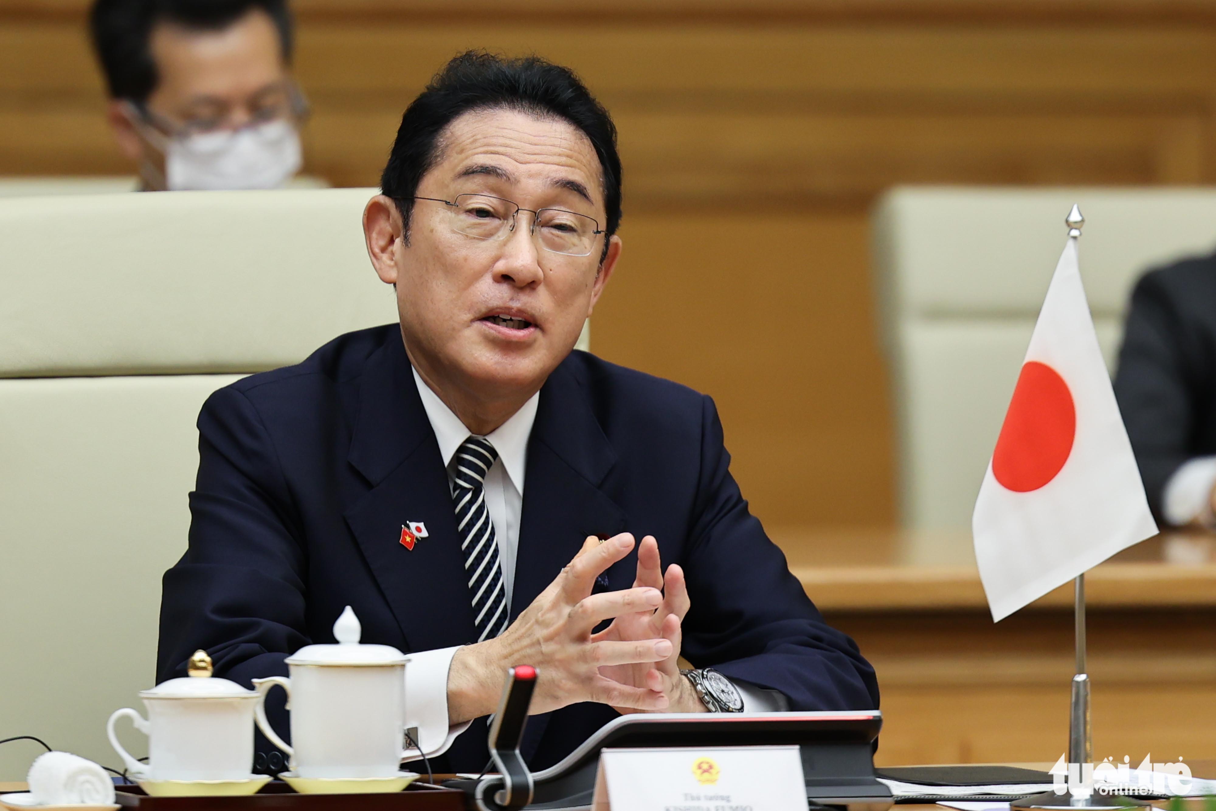 Thủ tướng Phạm Minh Chính chủ trì lễ đón Thủ tướng Nhật Bản - Ảnh 8. Thủ tướng Phạm Minh Chính chủ trì lễ đón Thủ tướng Nhật Bản - Ảnh 8.