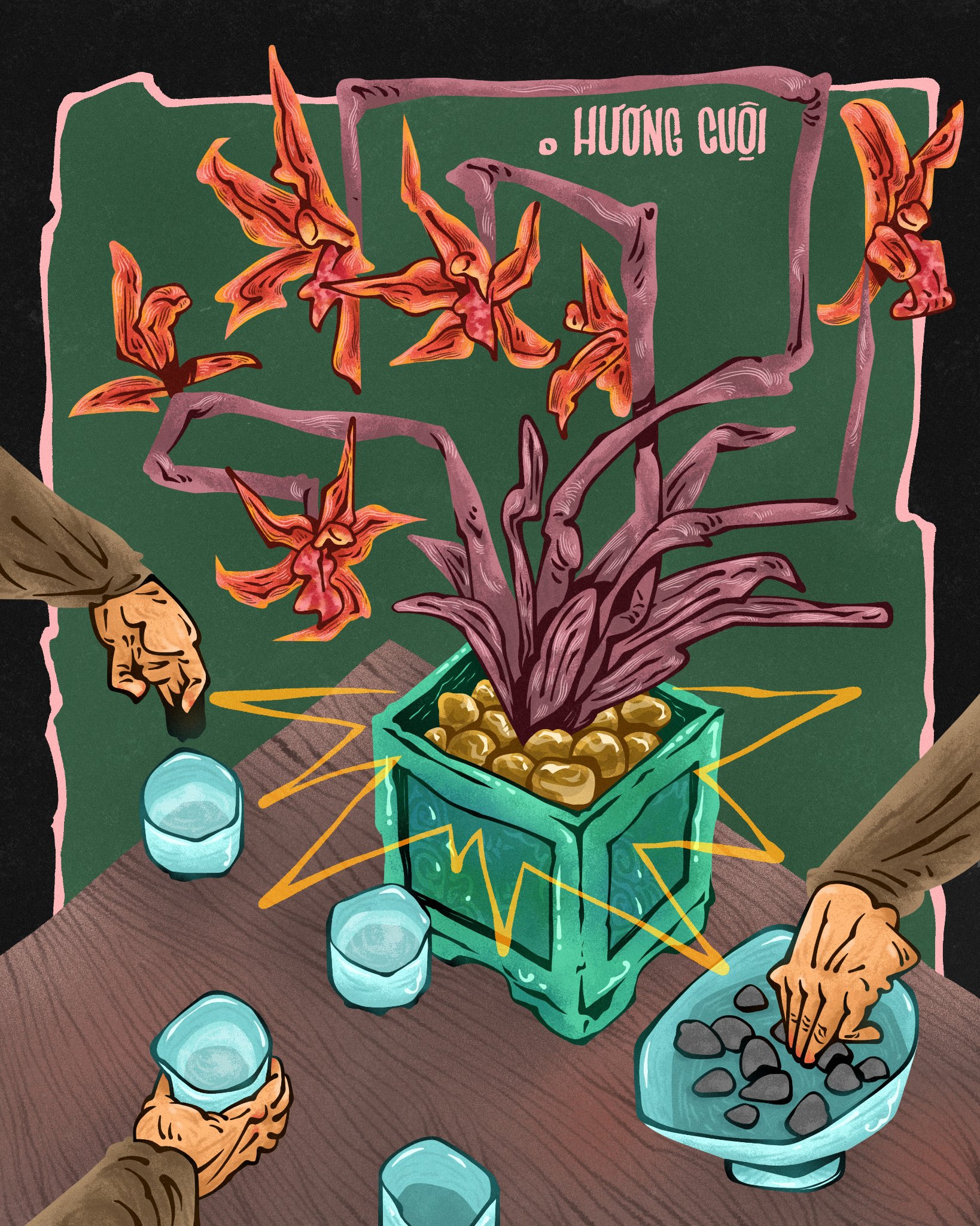 Sinh viên vẽ minh họa cho Vang bóng một thời - Ảnh 7.