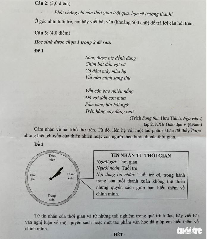 Đề thi văn vào lớp 10 TP.HCM: Thí sinh nói nhẹ nhàng, giáo viên: Không dễ lấy điểm cao - Ảnh 2. Đề thi văn vào lớp 10 TP.HCM: Thí sinh nói nhẹ nhàng, giáo viên: Không dễ lấy điểm cao - Ảnh 2.