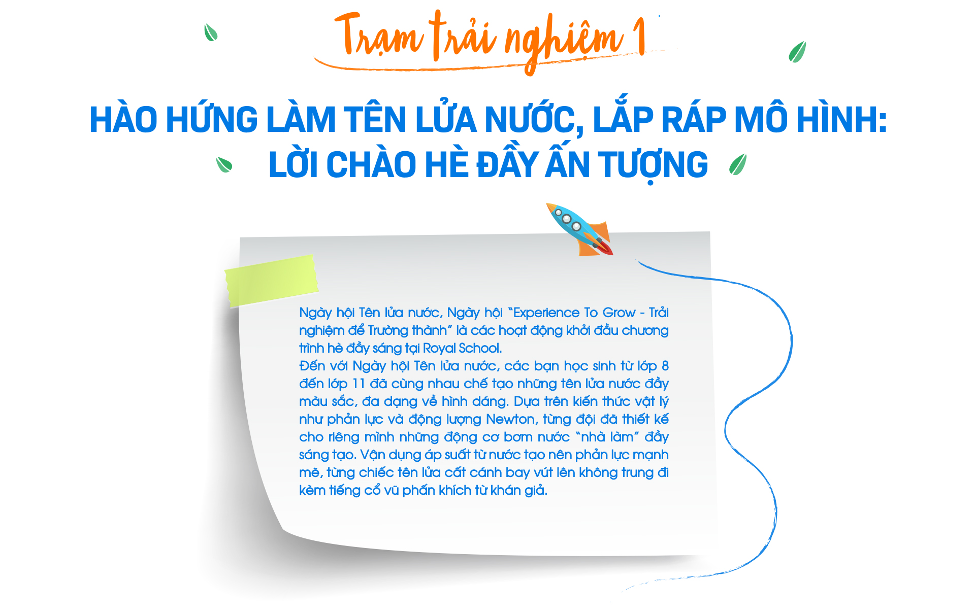 Hào hứng tham gia các trạm trải nghiệm trong mùa hè không sách vở - Ảnh 1.