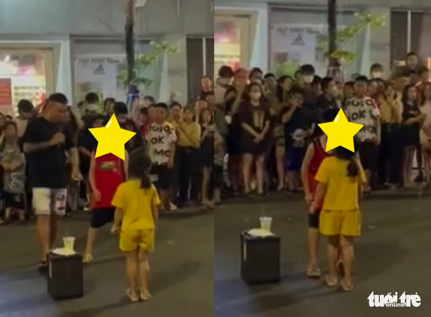 Xôn xao clip ‘ghép đôi’ hai em nhỏ ở phố đi bộ khiến dư luận bất bình - Ảnh 1. Xôn xao clip ‘ghép đôi’ hai em nhỏ ở phố đi bộ khiến dư luận bất bình - Ảnh 1.