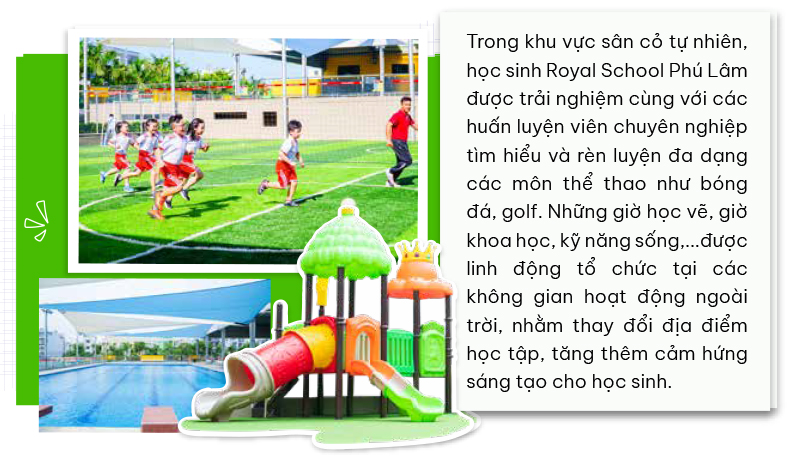 Cảm hứng từ không gian xanh, phòng học ‘chuẩn Tây’ của Royal School Phú Lâm - Ảnh 4.