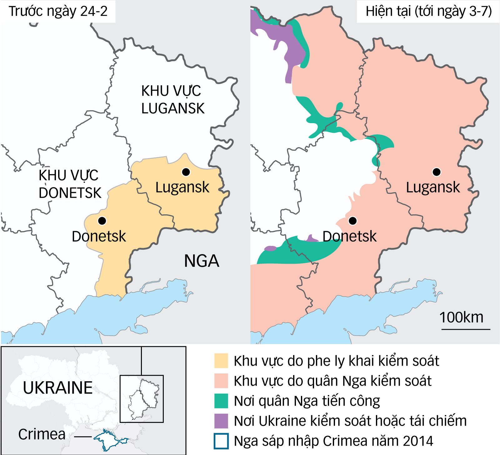 Ukraine mất Lugansk, cục diện ra sao? - Ảnh 1. Ukraine mất Lugansk, cục diện ra sao? - Ảnh 1.