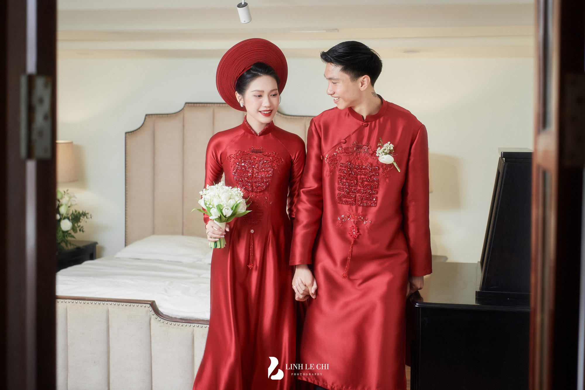 Đám cưới đậm chất truyền thống của Đoàn Văn Hậu- Doãn Hải My- Ảnh 1.