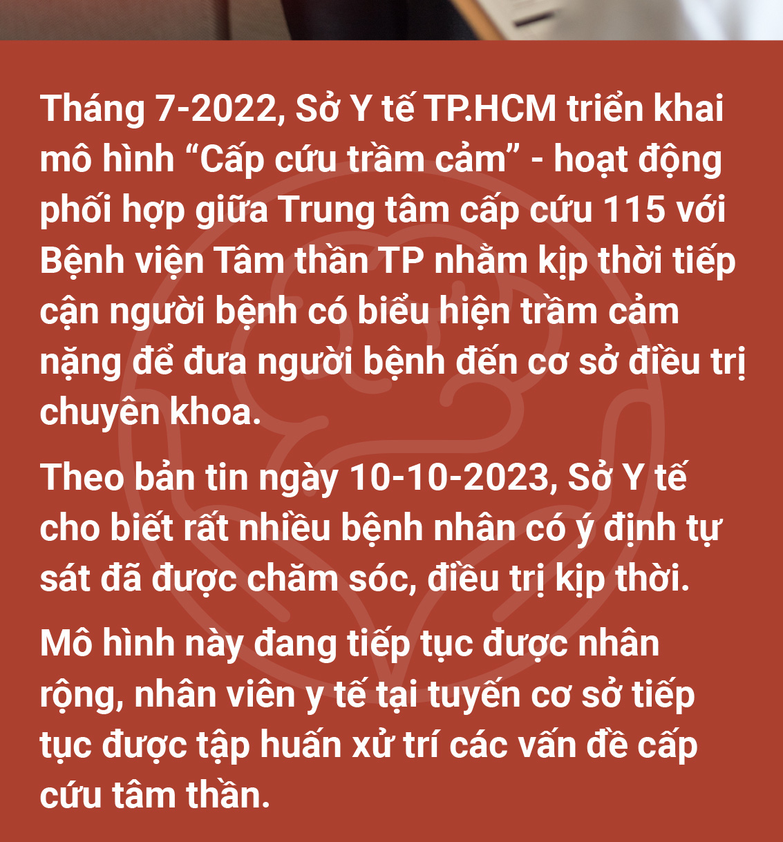 Thương tổn tinh thần cũng cần sơ cấp cứu - Ảnh 7.